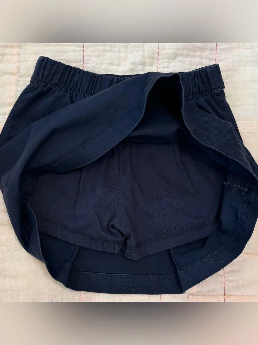 EUC Old Navy Girls Navy Pleated Skort, Sz M/8, Pull On School Uniform